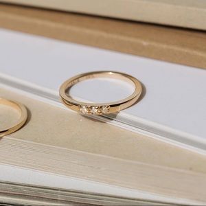 Aurate Diamond Stacker Ring